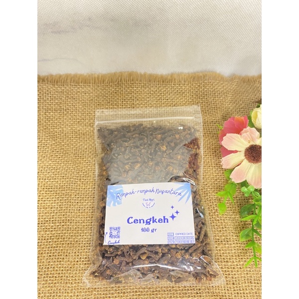 100gr | CENGKEH KERING | CLOVE | Herbal alami bumbu dapur penyedap masakan rempah nusantara Indonesia