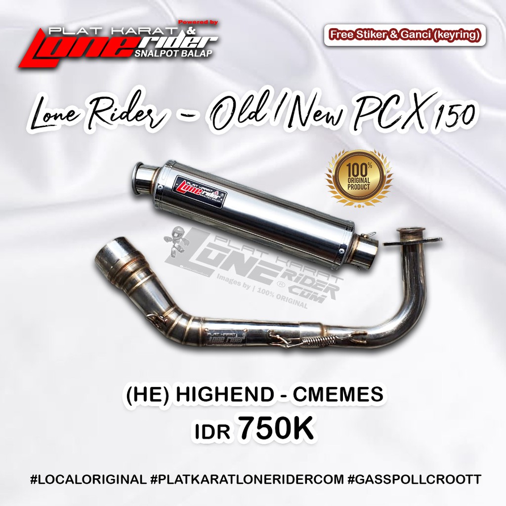 ORIGINAL LONE RIDER PCX 150 - Knalpot Racing PCX 150