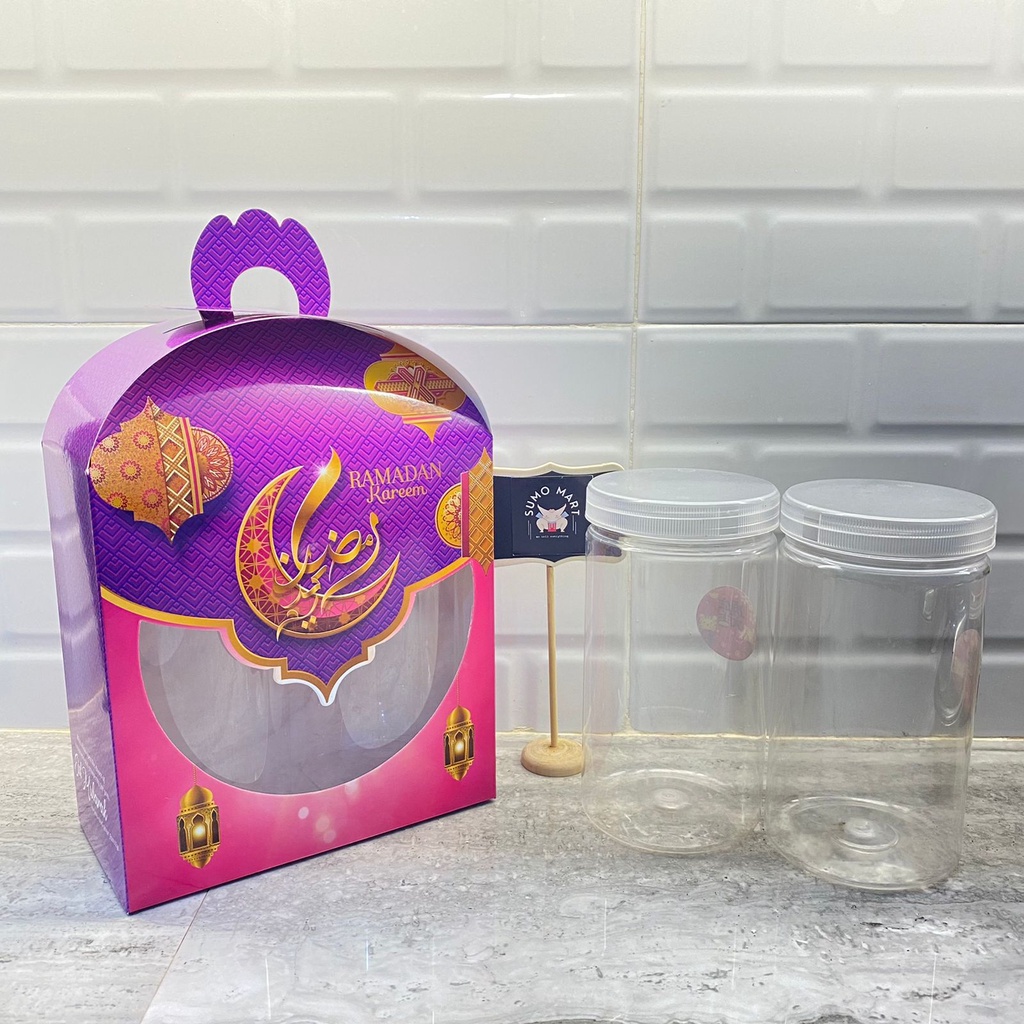 

6PCS DUS STOPLES JAR 1000ML / KOTAK KUE LEBARAN / DUS LEBARAN KUE KERING