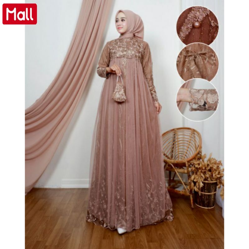 GAMIS ORIGINAL》GAMIS MODERN》KEBAYA TULLE》GAMIS SYAHEERA DRESS ORIGINAL BY JANNAH