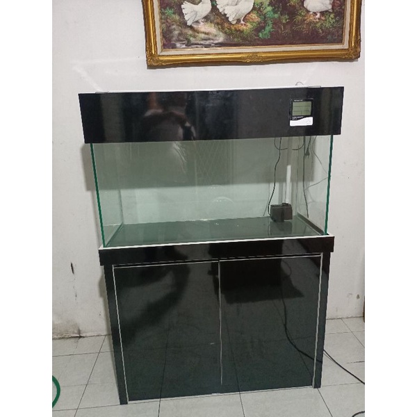 Aquarium + Kabinet + Tutup + Filter untuk ikan arwana dan Discus