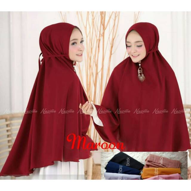 JILBAB INSTAN TANPA PET BAHAN KAOS TC LEMBUT