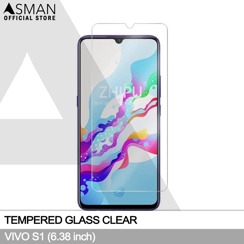 Tempered Glass VIVO S1 (6.38&quot;) | Anti Gores Pelindung Layar Kaca - Bening