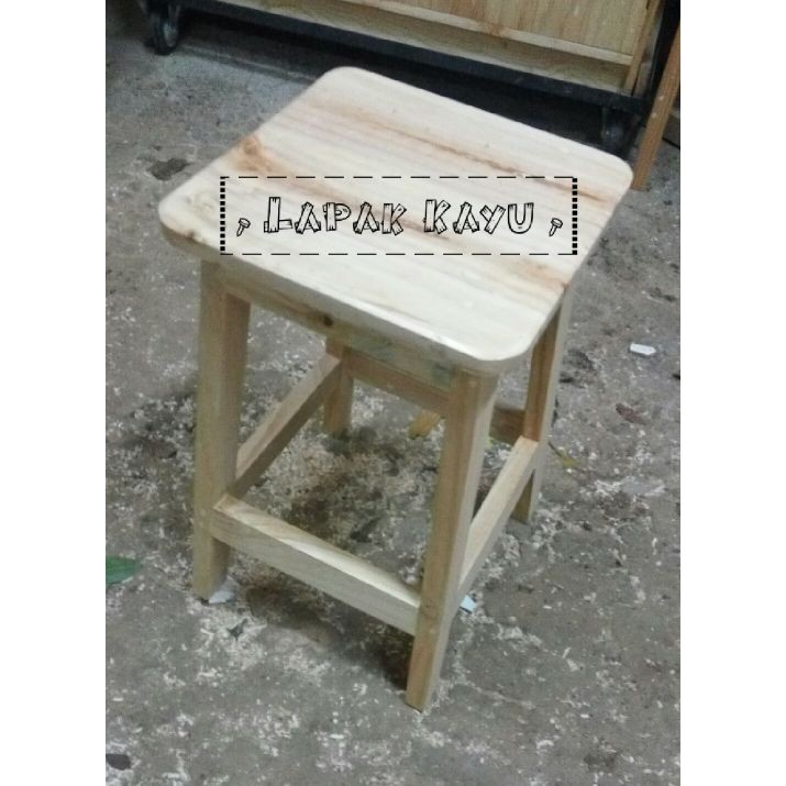 Kualitas Terbaik - Kursi Kayu / Kursi Tinggi 50Cm / Kursi Kayu Tinggi 50Cm