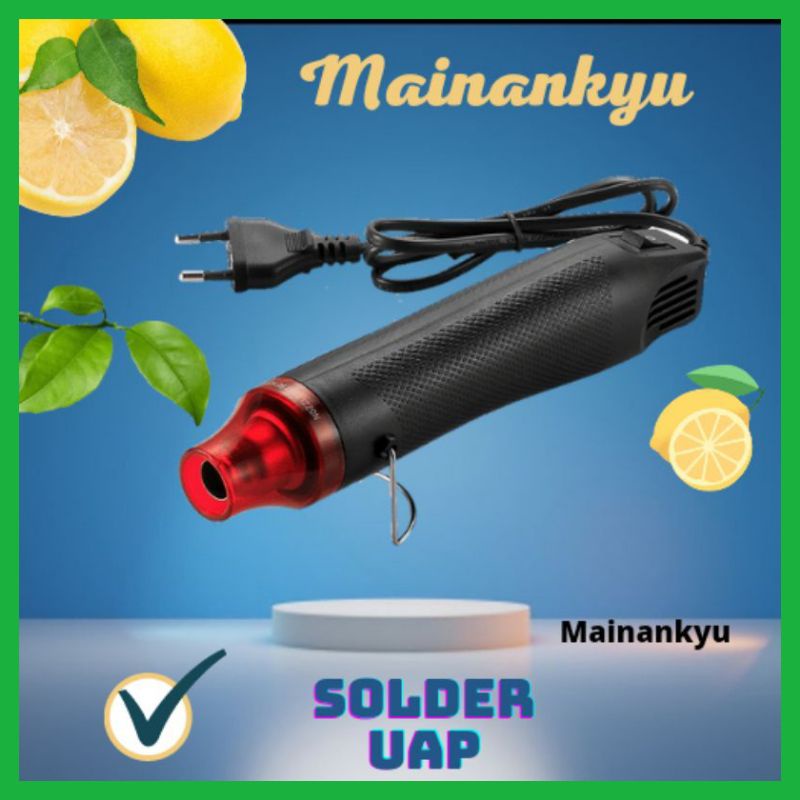 (MAINANKYU) Solder Uap Heat Gun Electric Hot Air Vinyl 220V 300W QST220