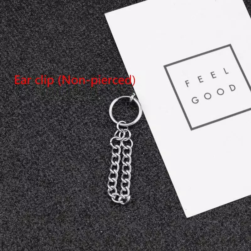 EE0510 - Anting JEPIT Tanpa Tindik Pria Wanita Kpop Korea BTS EXO GOT7