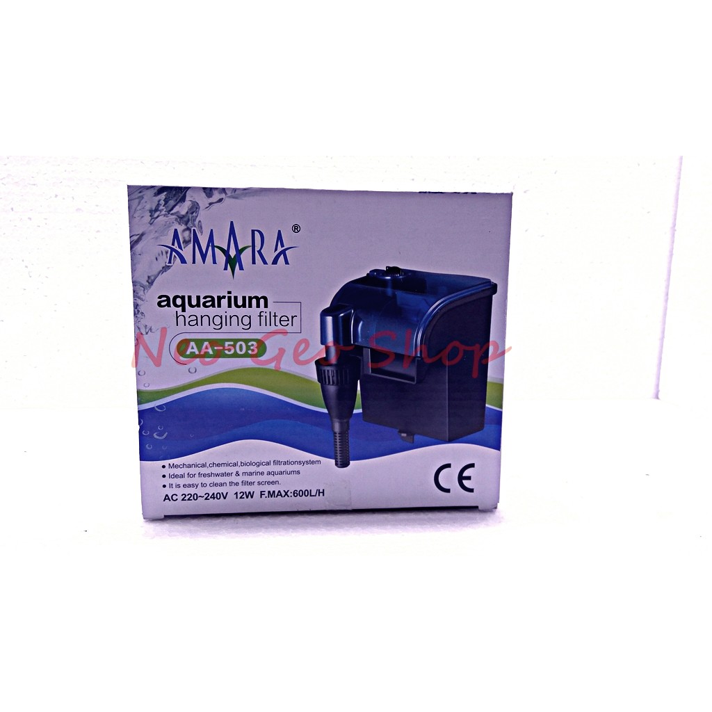 amara AA 503 aa503 hanging filter gantung hang on aquarium aquascape
