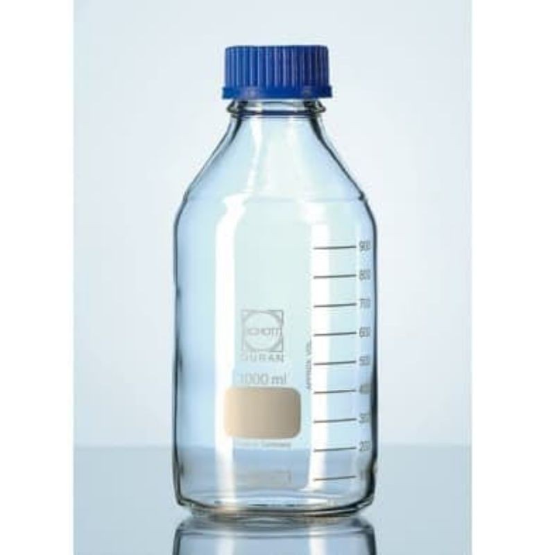 Laboratory Bottle 1000 ml DURAN Botol DURAN 1000 ml botol tutup biru 1000 ml duran botol reagent dur