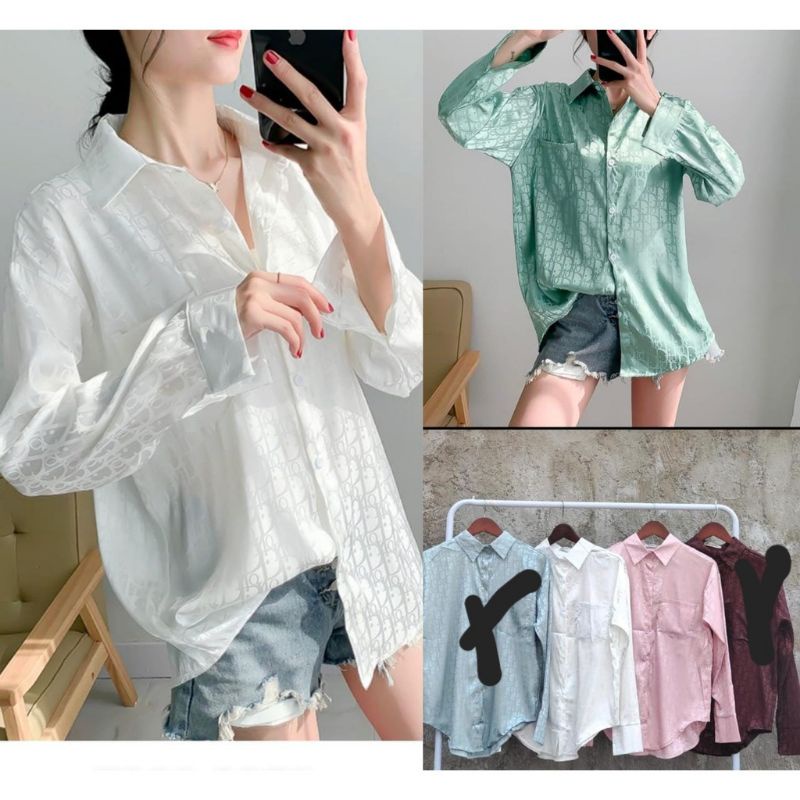 Kemeja JaDior bahan Katun Silk Import