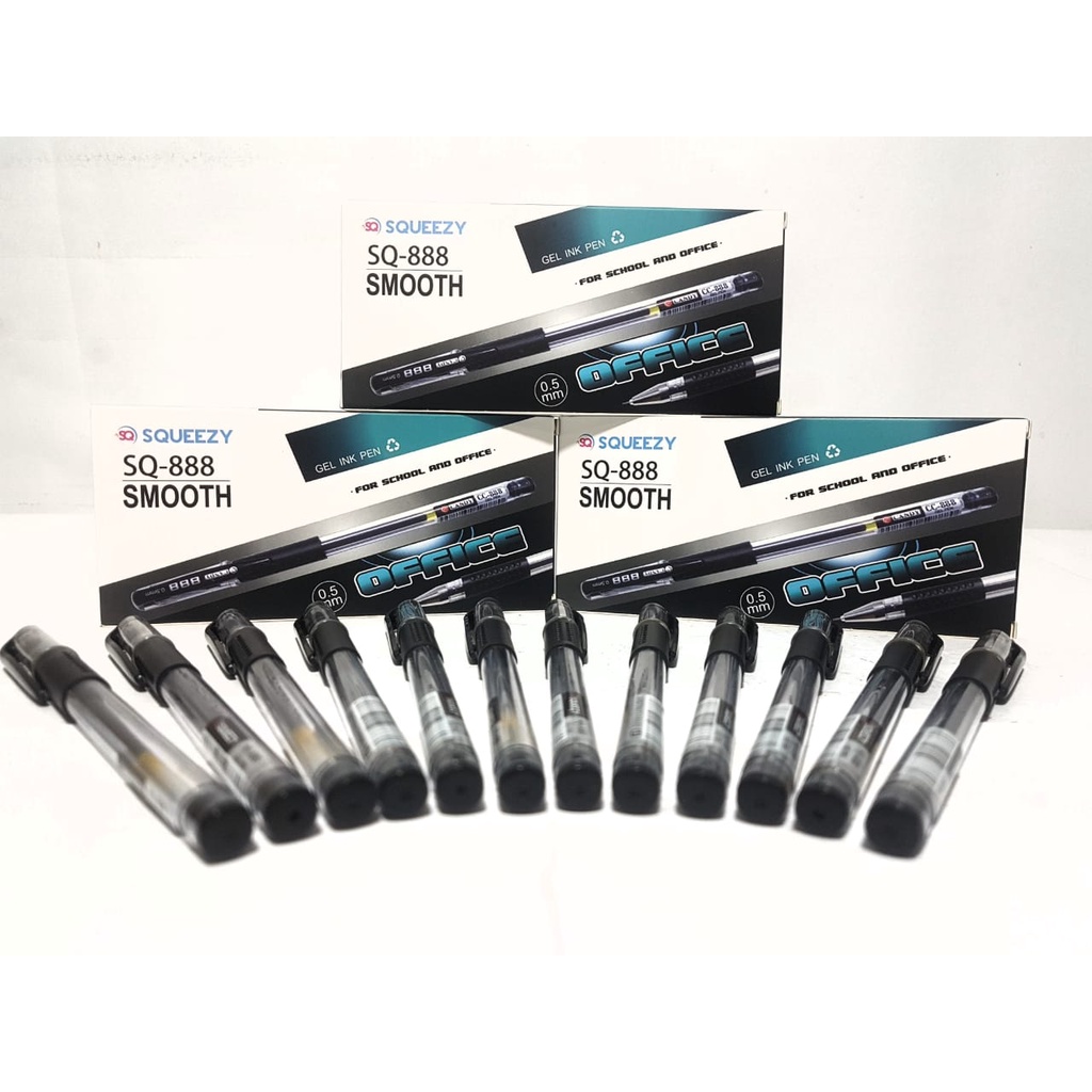 

Harga Grosir (per Dus/144pcs )Pulpen Gel Ink Pen SQ-888 0.5mm