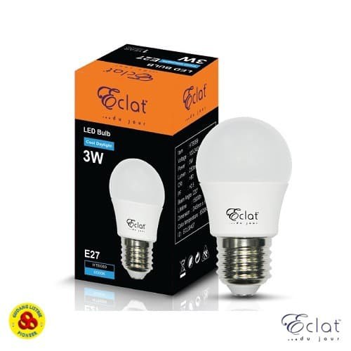 ECLAT LAMPU LED BULB 3W CDL E27 BOHLAM 3 WATT PUTIH LED BULB