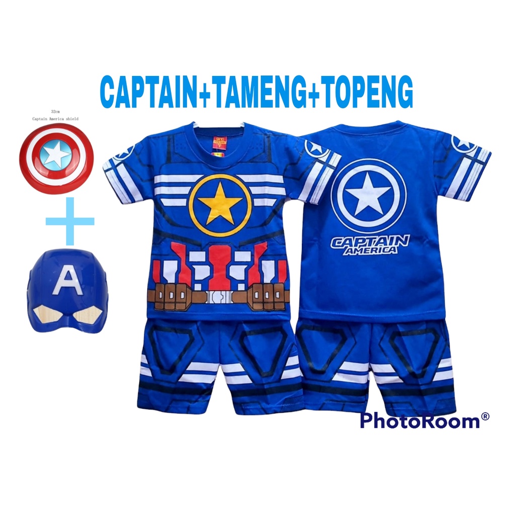 SETELAN BAJU ANAK CAPTAIN AMERICA GRATIS TAMENG DAN TOPENG TERBARU TERLARIS UNTUK USIA 2-10 TAHUN WINTER CAPTAIN FREE TAMENG