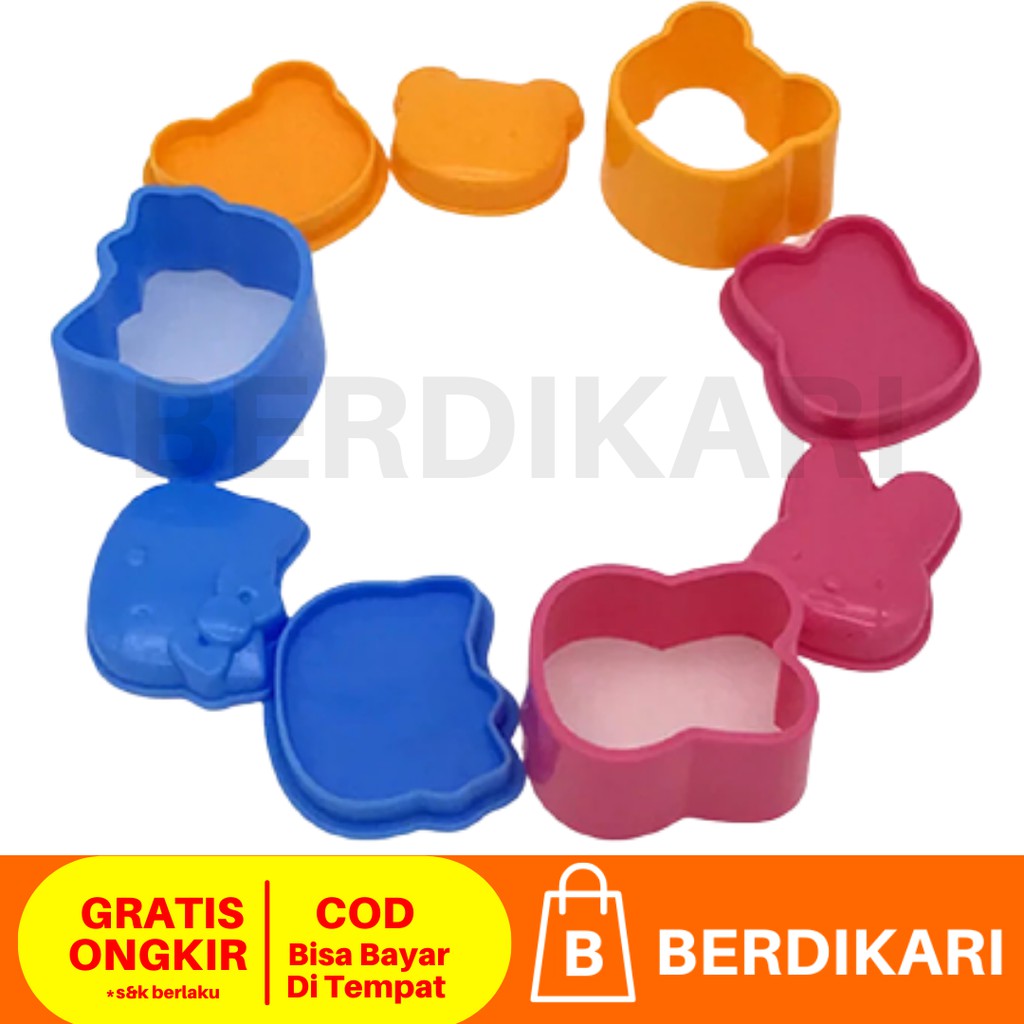 Cetakan Nasi Bento Karakter / Cetakan Nasi Bola Bento 3 in 1 Rice Ball Shaker