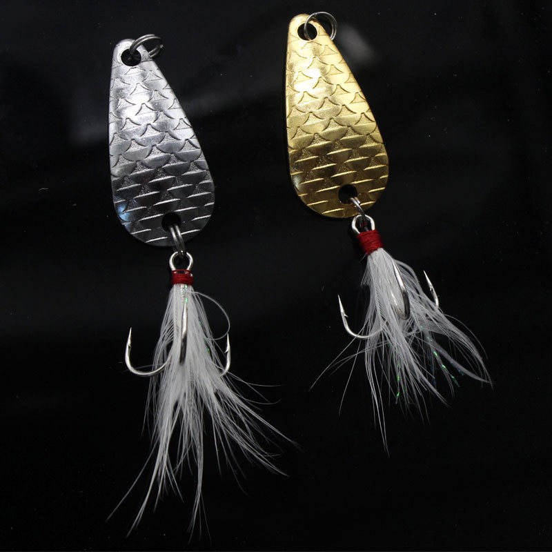 SYFISHING 1Pcs New Metal Jig Spoon Umpan Pancing Swimbait Fishing Lure 4cm 6.5g Wobbler Ikan Kail Memancing Tackle