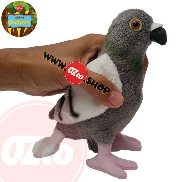 Boneka Hewan Burung Merpati Pigeon Original Ozco Soz072 Shopee