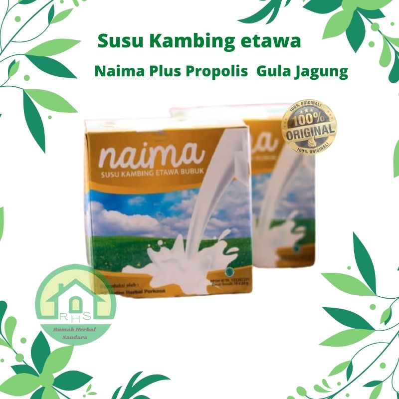 

Susu bubukk Kambing Etawa Naima / Plus Propolis + Bee Pollen + Madu original 100%