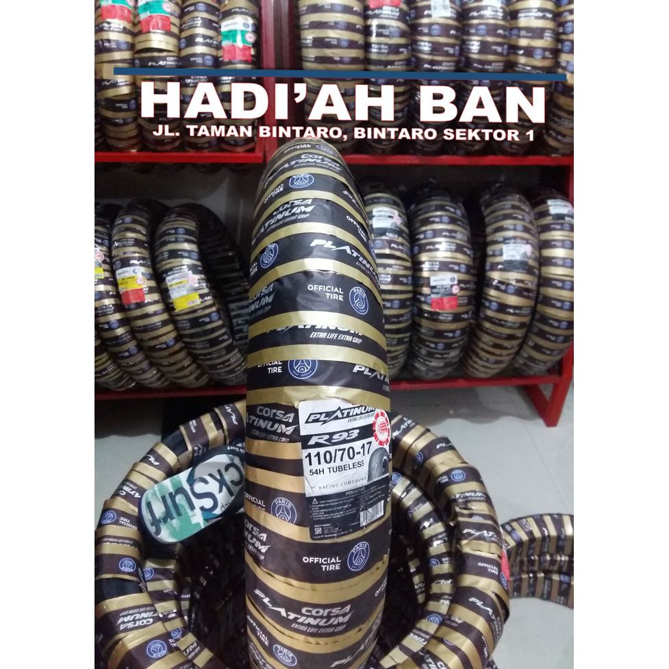 Ban Motor Corsa Platinum R93 110/70-17 + pentil Ori