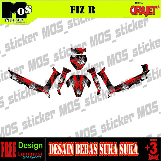Decal Sticker Motor Fizr Fiz R Desain Bebas Shopee Indonesia