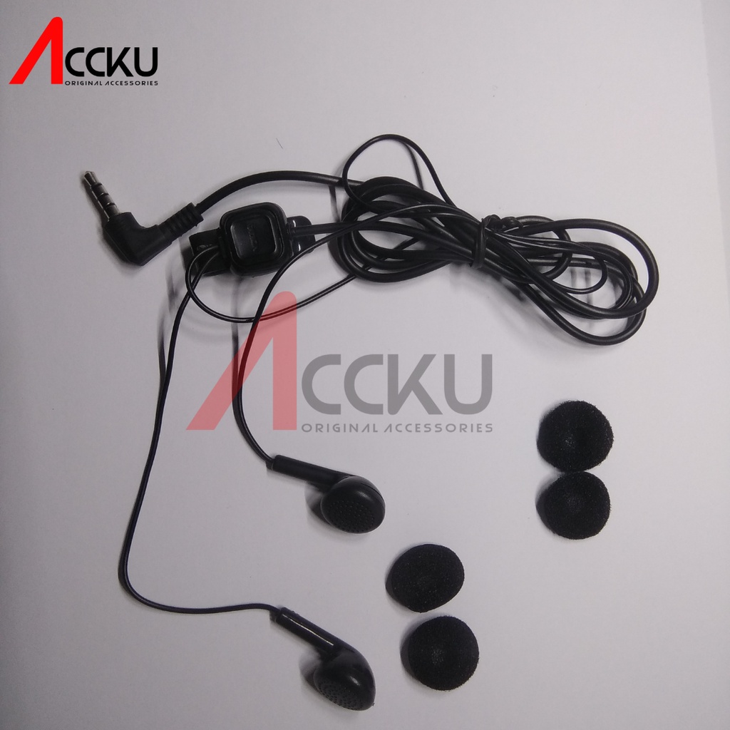 [ E63 ] Headset Nokia X2 Lubang Standar Jack 3.5mm Headset  Handsfree Nokia Asha 205 Nokia e71 e72  Headset Handsfree Earphone NokiaLumia 610 Nokia Earphone Nokia 5250