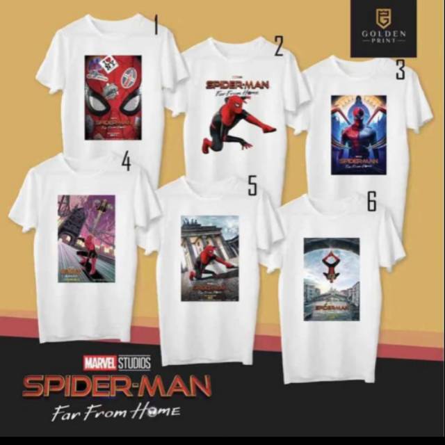 Kaos spiderman /kaos anak/spiderman