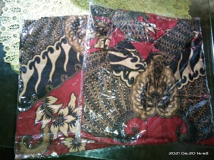 Kemeja Batik Jumbo Pria Lengan Panjang M L Xl Xxl Atasan Kemeja Batik Kondangan Pria Lengan Panjang