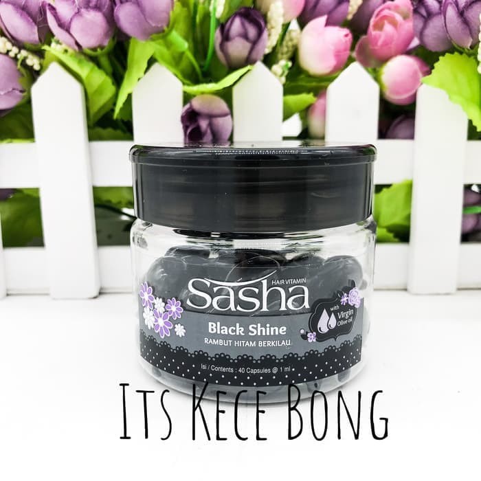 Jual Sasha Vitamin Rambut Jar (Isi 40) Black Shine Murah