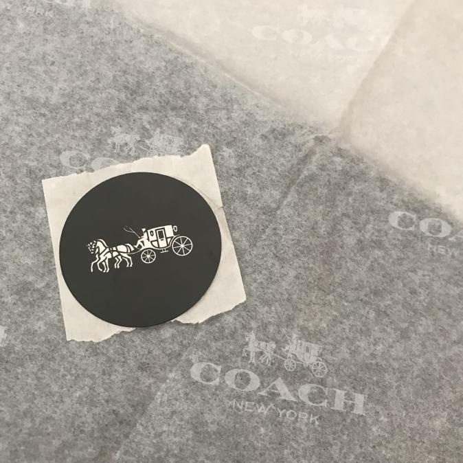 

[COD] tissue paper coach & sticker coach [COD]