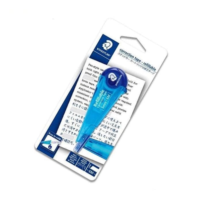 

Jualan Staedtler Refillable Carrection Tape Blue Blister Card 111A6202-3Bklo Diskon