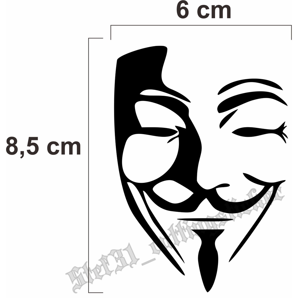 

Stiker cutting gambar topeng