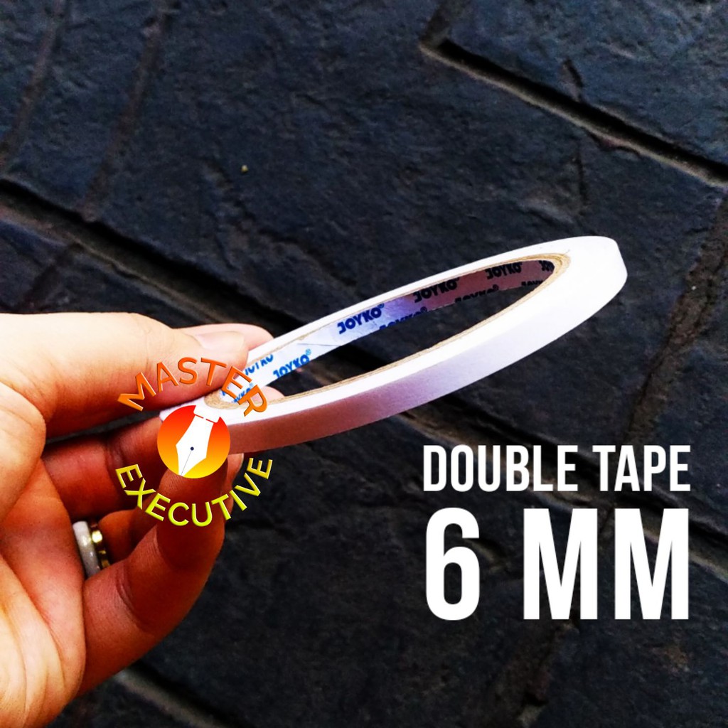 [Roll] Joyko Double Tape 0.25 inch / 6 mm x 15 yards Core Biru / Blue