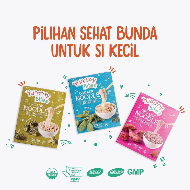 

YUMMY BITES NOODLE - ORGANIC NOODLE - 200gr