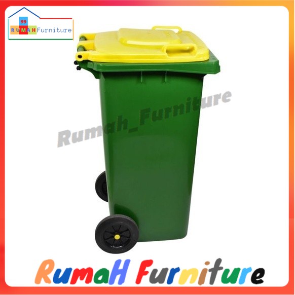 Krisbow Tempat sampah 120 Liter Dust Bin dengan Roda