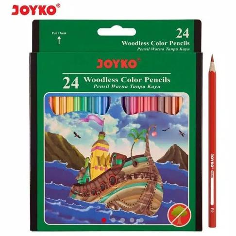 

((BISA COD)) Joyko Pensil Warna 24 Warna Panjang CP-104