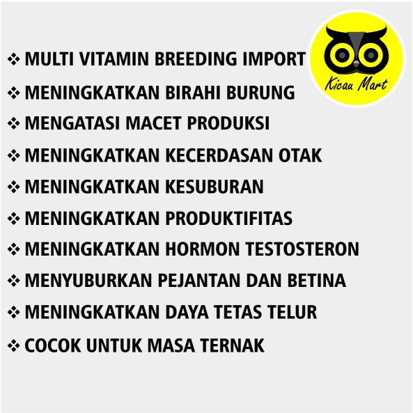 VITAMIN FIT OIL VERSELE LAGA OBAT TERNAK BREEDING PIYIK ANAK BURUNG LOVEBIRD KENARI MURAI FITVL