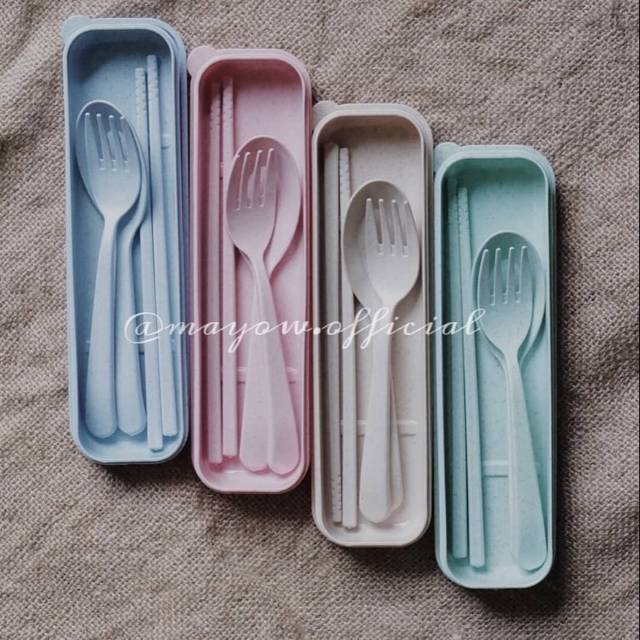 EAT SET / SENDOK, GARPU, SUMPIT PORTABLE SET