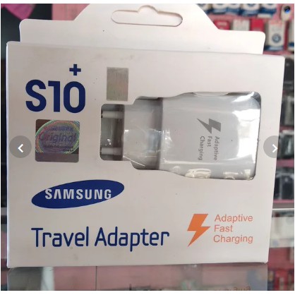 TRAVER ADAPTER CHARGER SAMSUNG S10+ ORIGINAL 100% FAST CHARGING type C