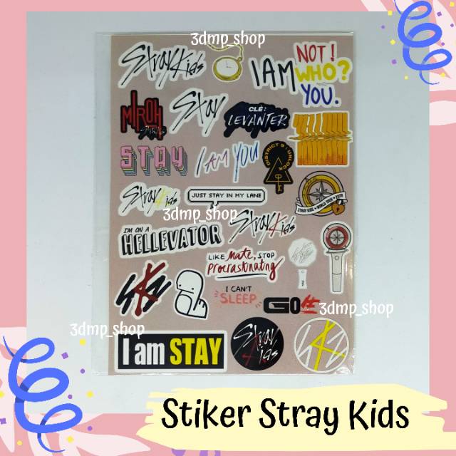 Stiker Stray Kids Hyunjin Felix Logo Album Gone days Go In life aesthetic