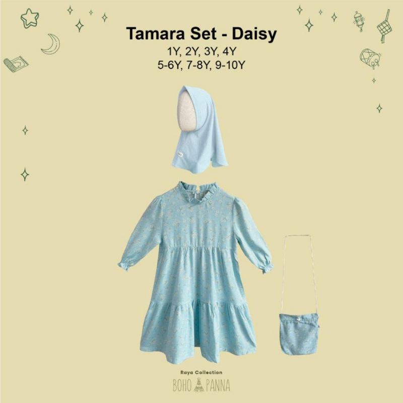 TAMARA SET BOHO PANNA Ukuran 1- 10 Tahun-Daisy