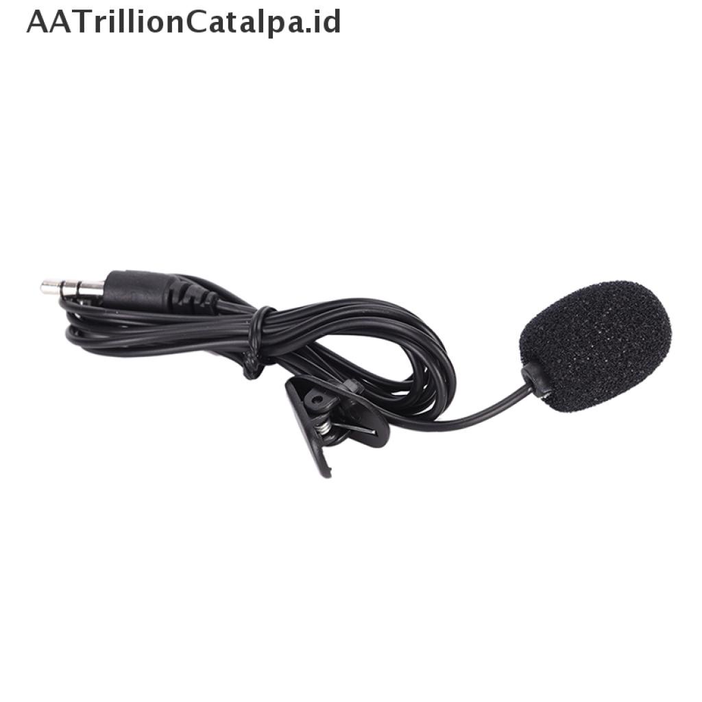 (AATrillionCatalpa) Mikrofon lavalier mini 3.5mm Kualitas Tinggi Untuk pc / laptop