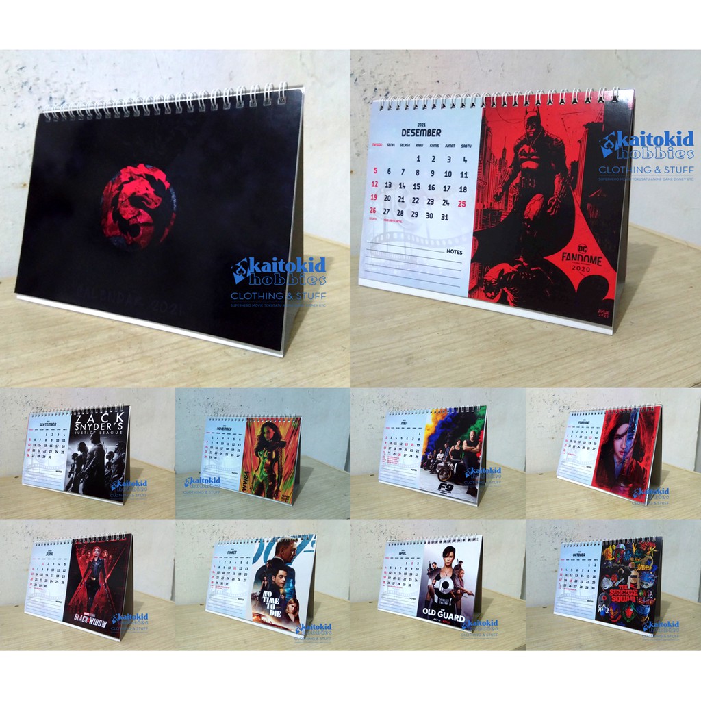 

Kalender Meja 2023 MOVIE Box Office Calendar Desain bebas bisa custom design