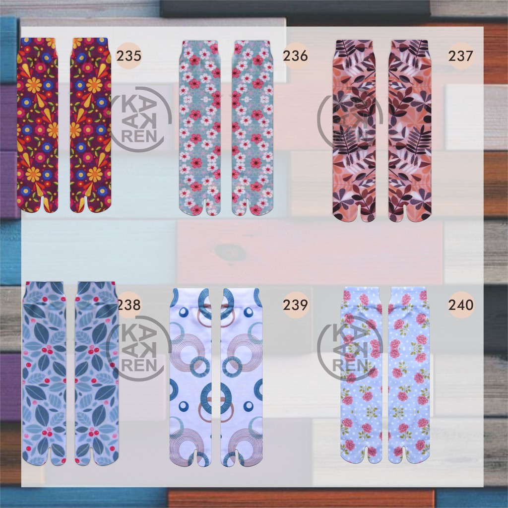 Kakaren Kaos Kaki Printing Dewasa Murah L