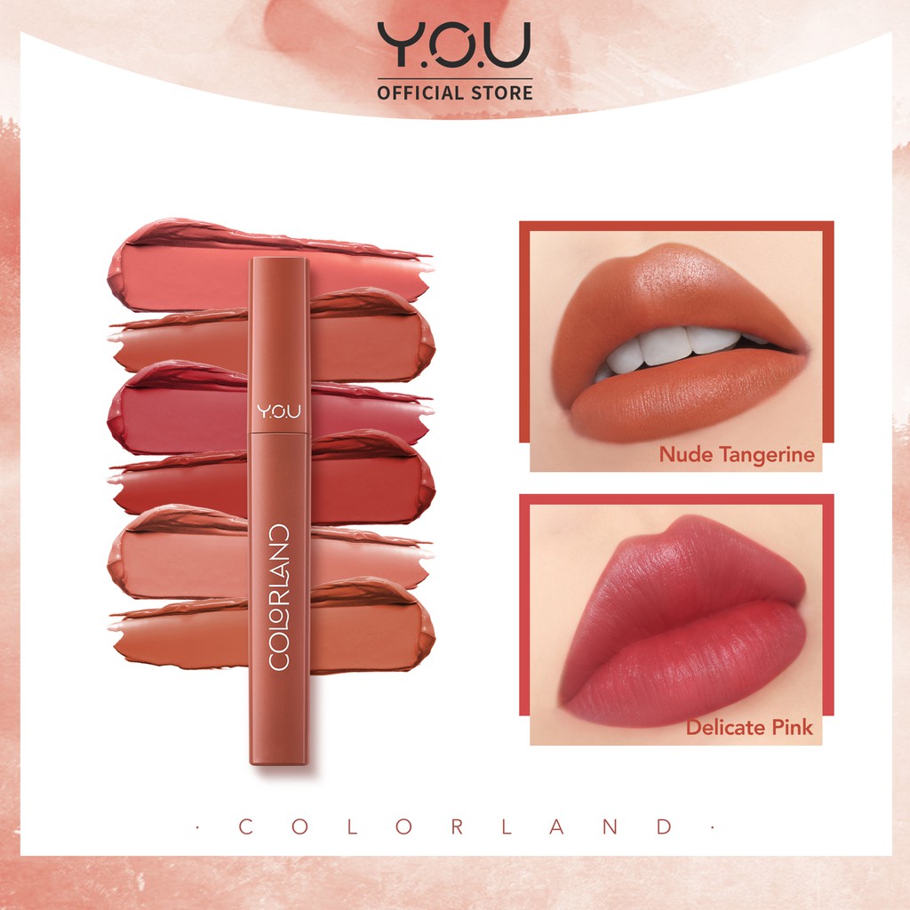 YOU Colorland - Powder Mousse Lip Stain [Formula Baru Bibir cerah dalam