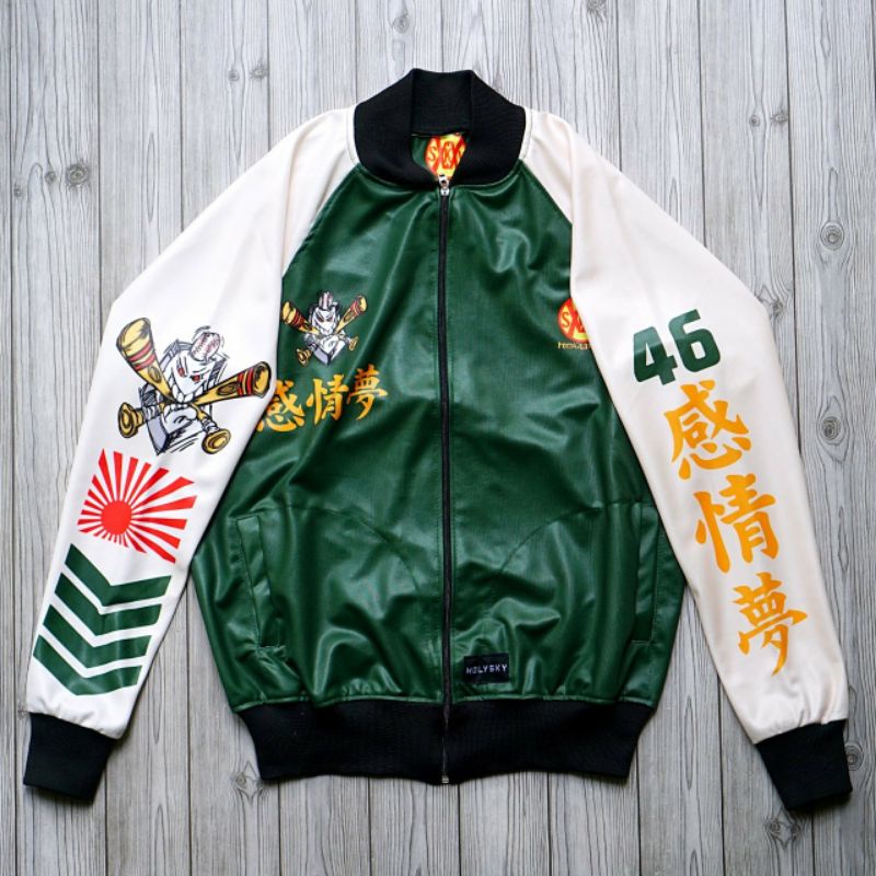 Jaket sukajan HOLYSKY NAGA JAPAN KANJI full print