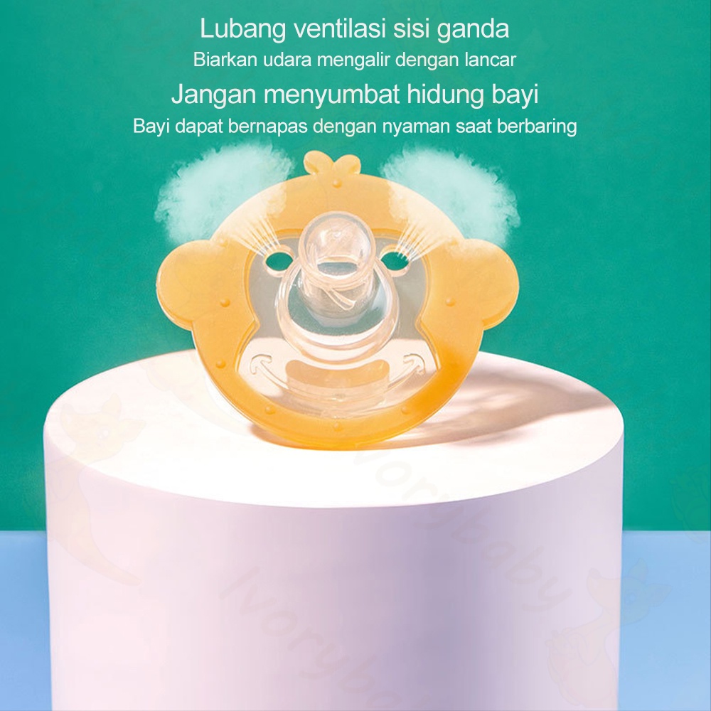 Ivorybaby Dot bayi /Putting bayi/Empeng bayi set dengan tali klip pengikat