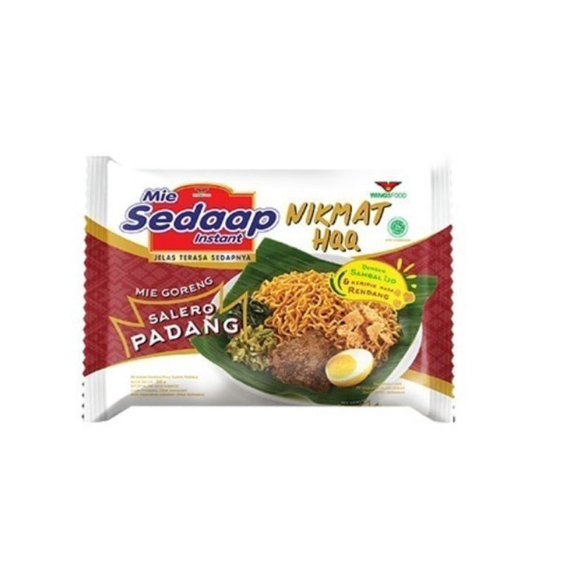 

MIE SEDAAP INSTANT MIE GORENG SALERO PADANG/ KARTON