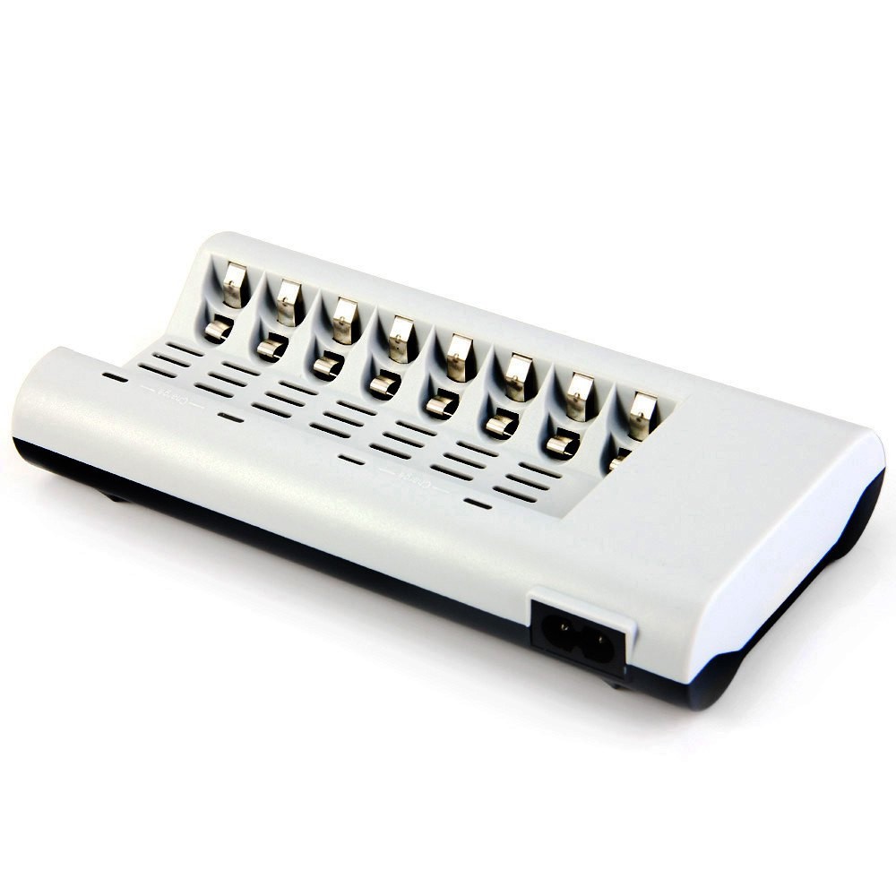 Sofirn Battery Charger 8 Slot for AA / AAA NiCd NiMH - C808W - White