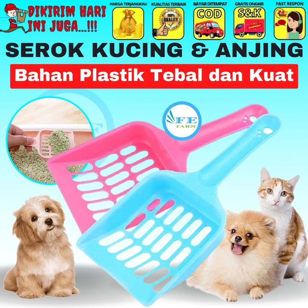 Serok Kucing Anjing Gagang Pendek FEFARM