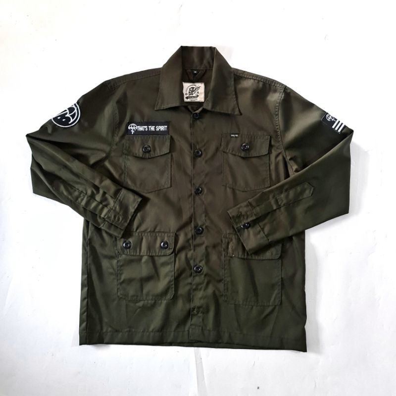 Galfinc Jaket Army Semi Parka Pria - Field Jacket M65 Army Horizon