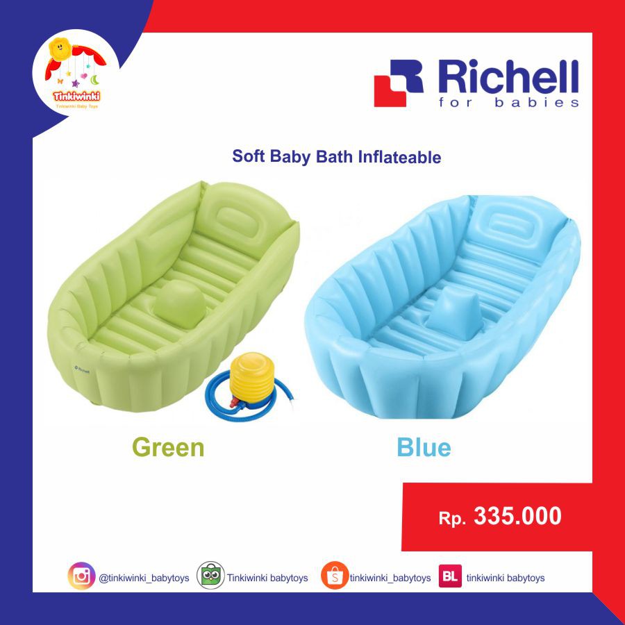 Richell soft baby bath