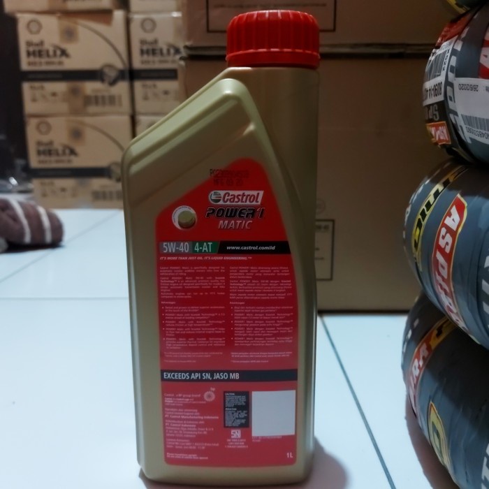 66502Ggr Castrol Power 1 Matic 5W-40 Synthetic . Oli Motor Nmax , Aerox , Pcx 350Hthtf